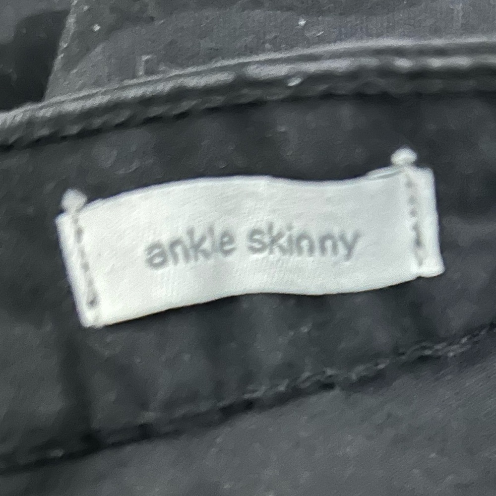 Social Standard Jeans Black Gray Camo Camouflage Ankle Skinny Pants Size 12 - Picture 8 of 9